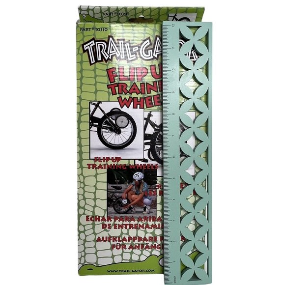 Trail Gator Flip Up Training Wheels Fold Up 12"-20" Black Adjustable Kids Biking - Picture 9 of 12